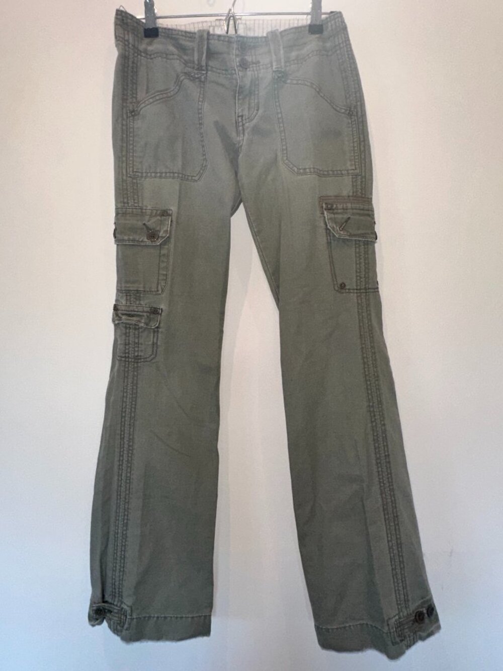 Abercrombie and Fitch Green Cargo Pants Utility Trousers